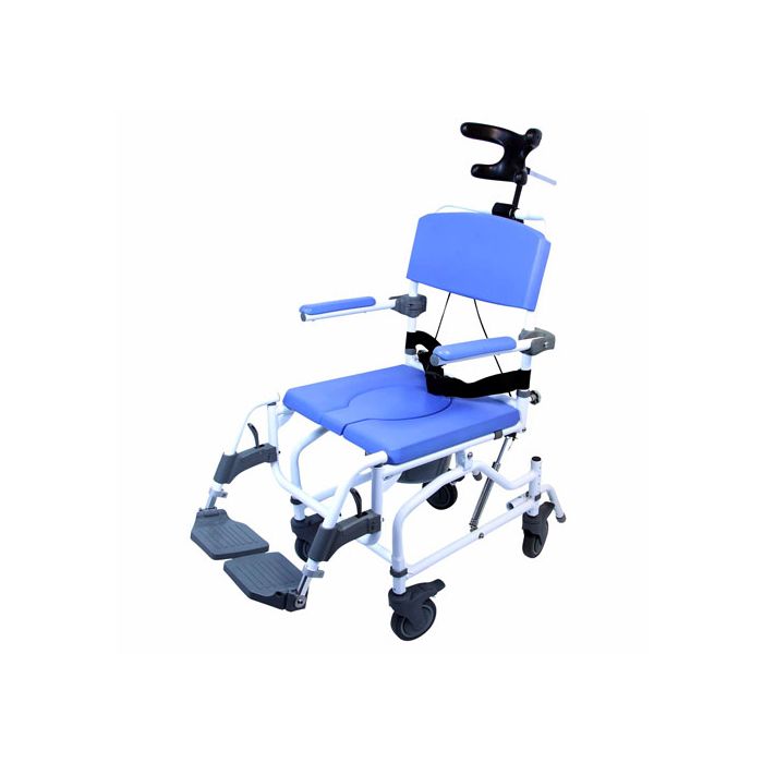 Tilt shower deals commode chair