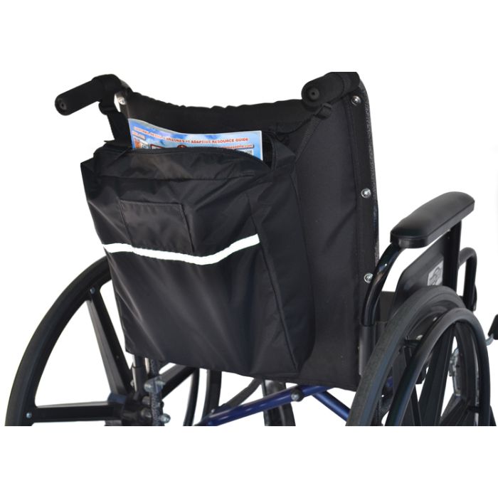 Heinsy Wheelchair Side Storage Bag Wheelchair Armrest Accessories Pouch Bag  with Pen Slot and Reflective Strips for Power Wheelchairs, Walkers, Rollat  - China Wheelchair Bag, Wheelchair Side Storage Bag | Made-in-China.com