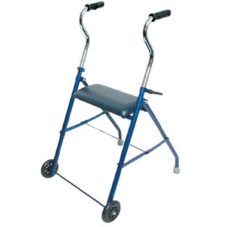 Sammons Preston Dual Wheel Walker with Seat