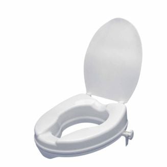 Ezee Life 2" Raised Toilet Seat with Lid