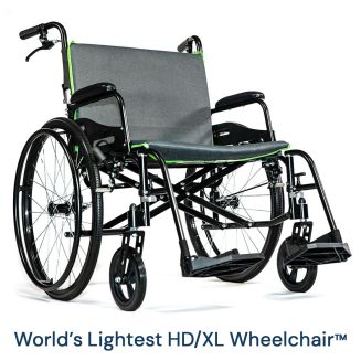 Heavy Duty 15 lbs. Extra Wide Featherweight Wheelchair